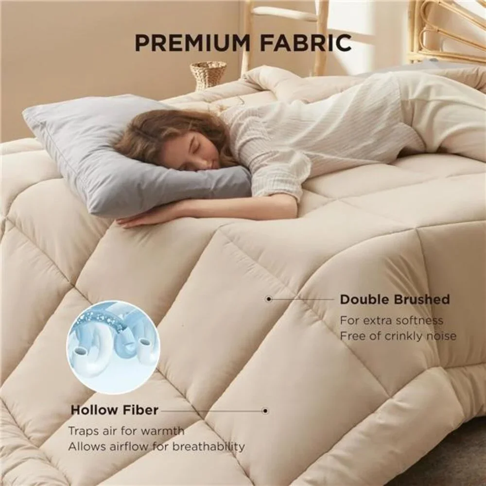 Comforter Duvet Insert - Quilted Comforters King Size, All Season Duvet